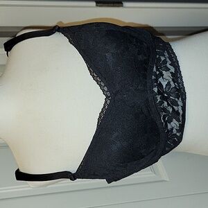 NWT Pink Black Lace Bralette XL